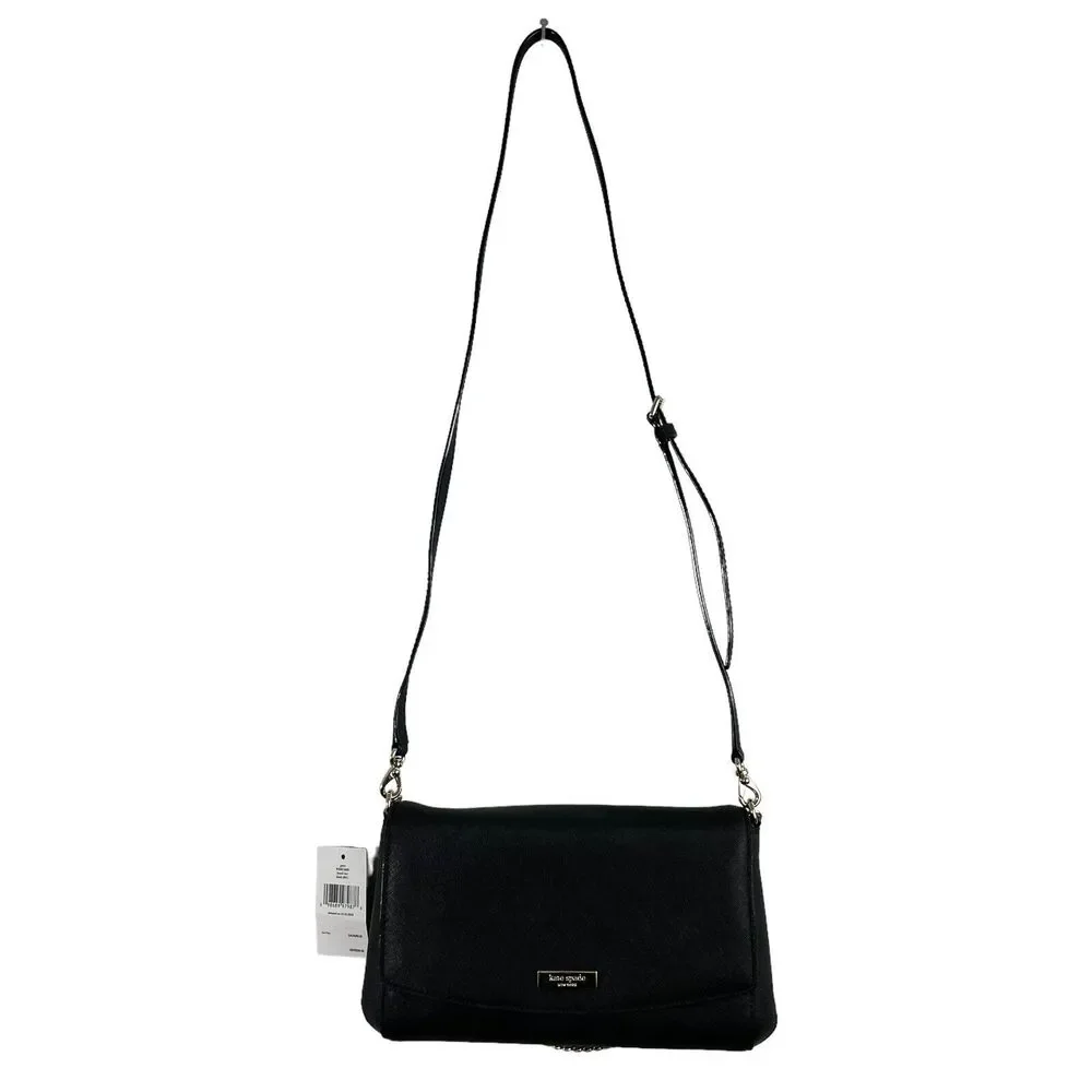 Kate Spade Greer Laurel Way Crossbody Shoulder Bag With Stacy Wallet Set Black
